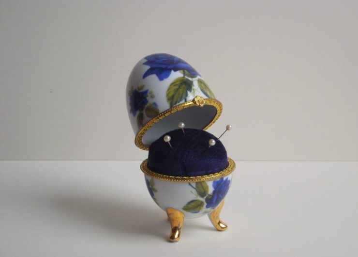 China egg pin cushion