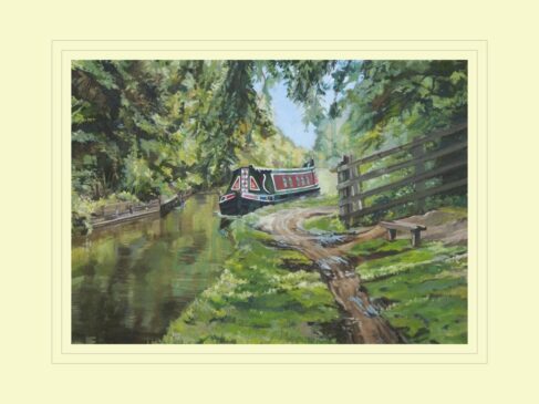 Cruising the Ashby Canal Print