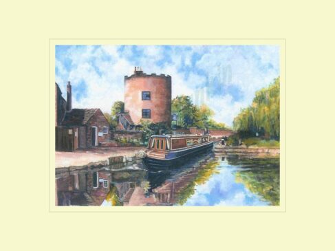Gailey Round House, Staffs & Worcs Canal Print