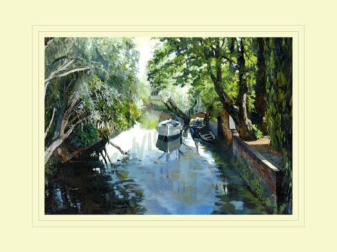 Old lifeboat on the River Stour Print