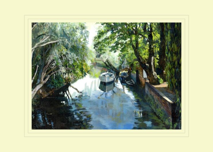 Old lifeboat on the River Stour Print