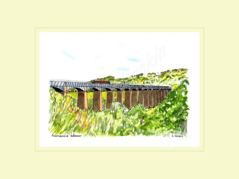 Pontycyllte Aquaduct Left View Print