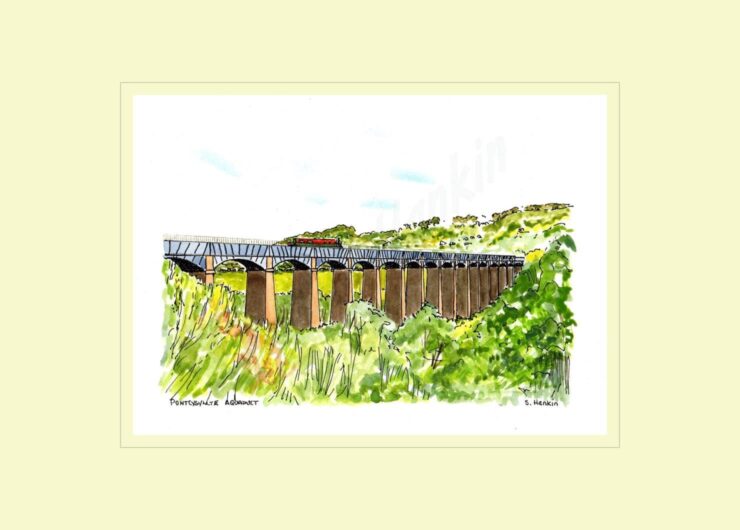 Pontycyllte Aquaduct Left View Print