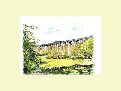 Pontycyllte Aquaduct Right View Print