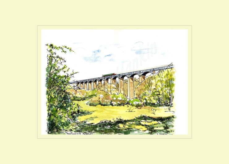 Pontycyllte Aquaduct Right View Print