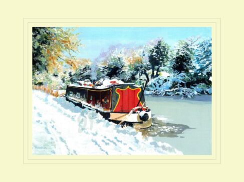 Winter on the Ashby Canal Print