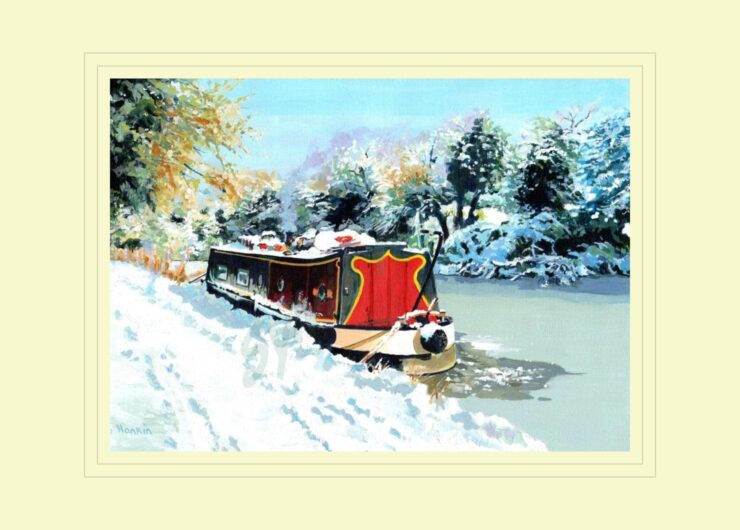 Winter on the Ashby Canal Print