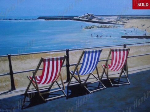 Deckchairs on the promenade