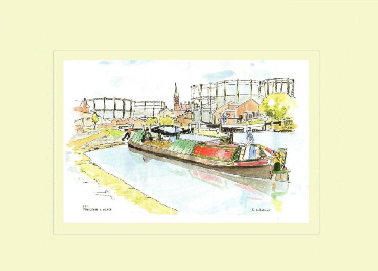St. Pancras Locks London Print