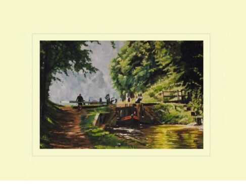 Audlem flight, lock 14 Print