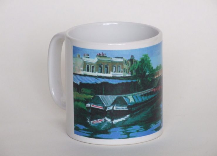 White china mug