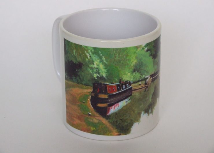 White china mug