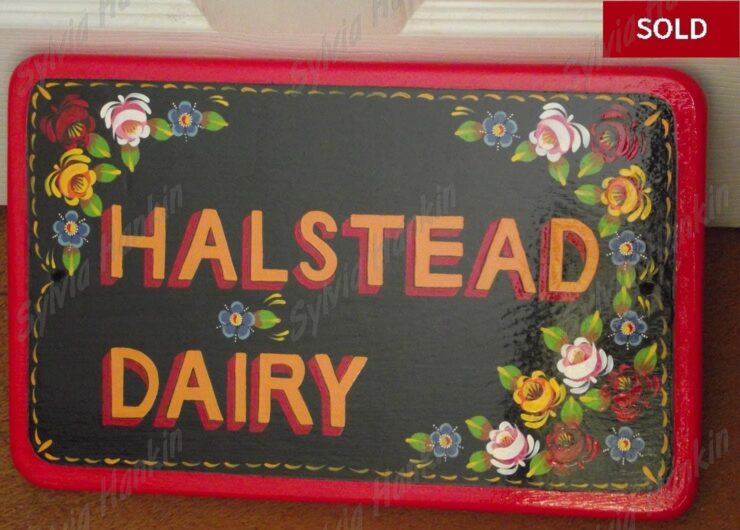 Halstead Dairy Sign