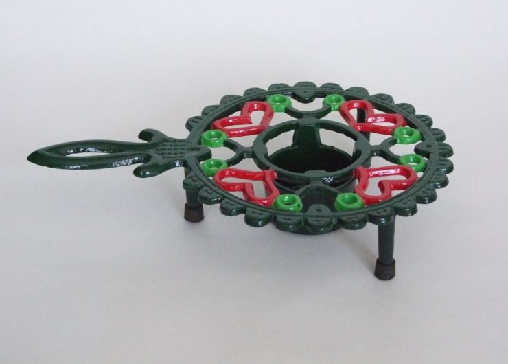 Green Metal Trivet
