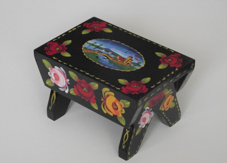 Black Miniature Wooden Table (2030)